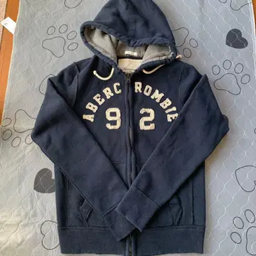 Abercrombie & Fitch 네이비 풀 집업 후드티