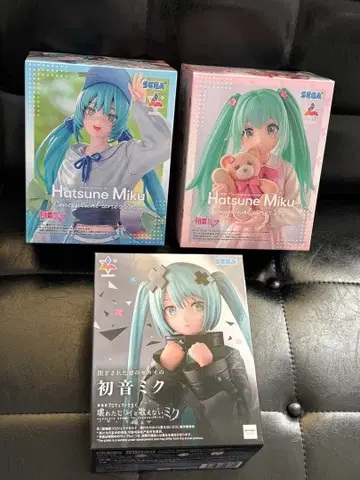 하츠네 미쿠 Luminasta 피규어 3개 세트