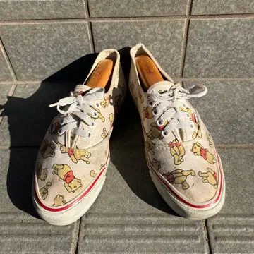곰돌이 푸 패턴 로우컷 스니커즈 vans usa제 미국제 90s