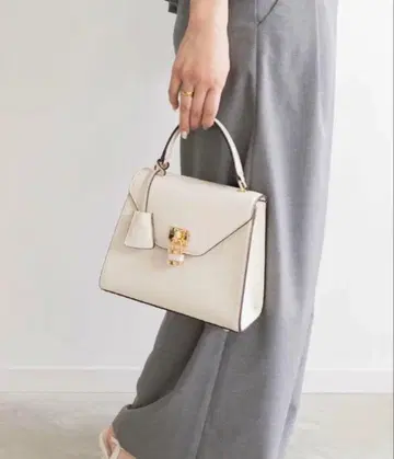 RANDA 패드락 디자인 2WAY 백 크림