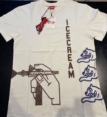 ICECREAM T셔츠 화이트