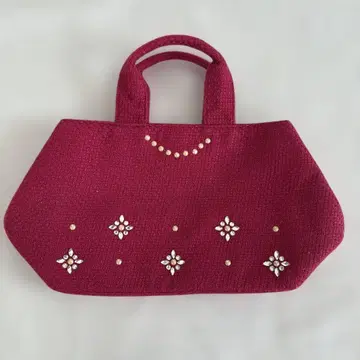 LIP SERVICE 비쥬 트위드 핸드백