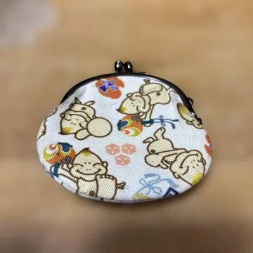 오사카 빌리켄 패턴 가마구치 미니 지갑