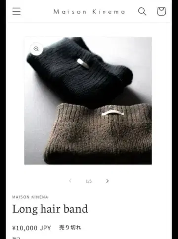 MAISON KINEMA Long hair band 카와시마 타카히로