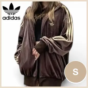 adidas 파이어버드 벨로아 트랙탑 정품 브라운 S