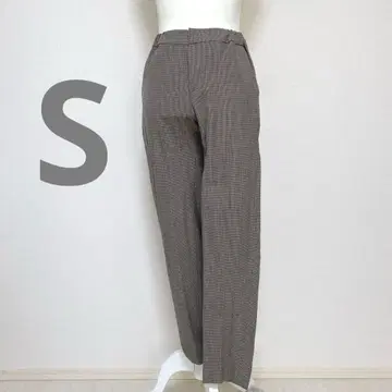 갤러리 바이 GALERIE VIE 스트레치 캐주얼 팬츠 체크 무늬