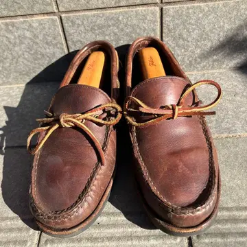 브라운 가죽 모카신 usa 제조