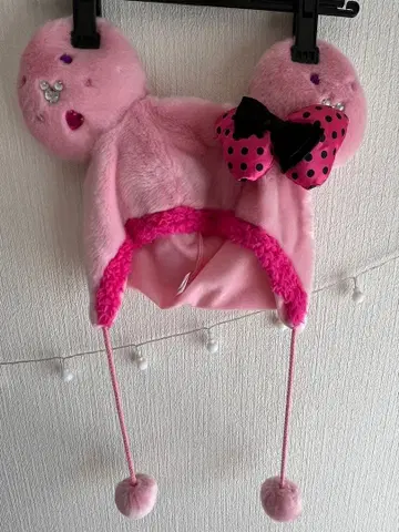 미니 팬캡 핑크