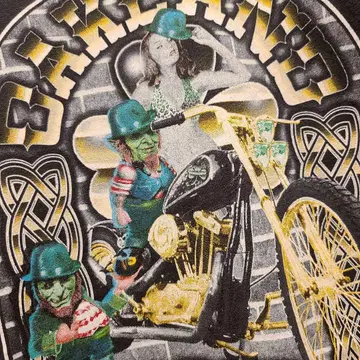 [ XL 사이즈 ] 고블린 x 핀업걸 x 바이커 T셔츠