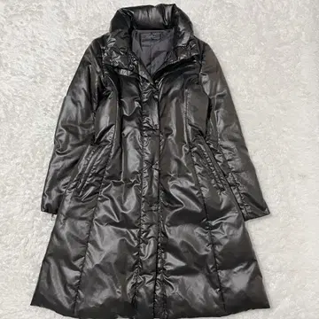 새상품급 Leilian 레리안 다운 코트 벨트 포함 9호 브라운