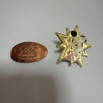 디즈니씨 20주년 기념 핀 배지