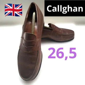 칼라한 남성용 가죽 로퍼 슬립온 브라운 새상품급 EU 구매