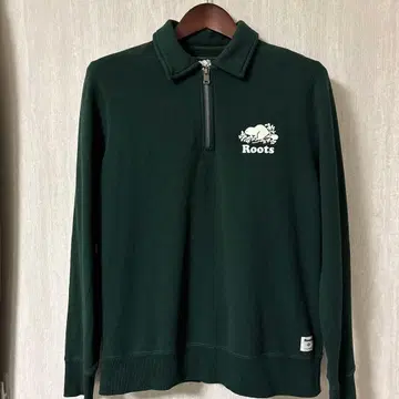 [ 미사용 새상품 덤 포함 ] Roots 하프 지퍼 트레이닝복 맨투맨