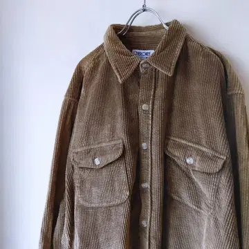 체로키 CHEROKEE 코듀로이 셔츠 굵은 폭 코듀로이 브라운