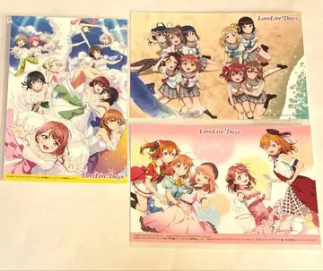 러브 라이브! 게이머즈 굿즈 페어 구매 혜택 엽서 3장 세트