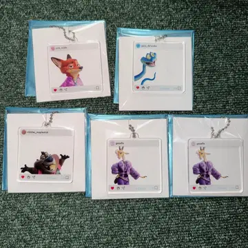 주토피아 오마이카페 아크릴 키링