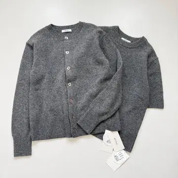 새상품 24AW 미라 오웬 미들 게이지 앙상블 가디건 그레이 계열