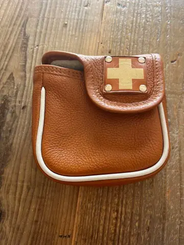 키노쇼 가죽 골프헤드커버 퍼터용 브라운