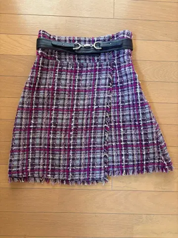 Rilandure 보라색 계열 미니 스커트 사이즈 1