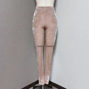 제이다 크러쉬 벨로아 레깅스 베이지