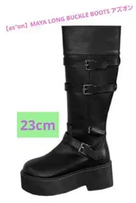 [ as'on ] MAYA LONG BUCKLE BOOTS 아즈온