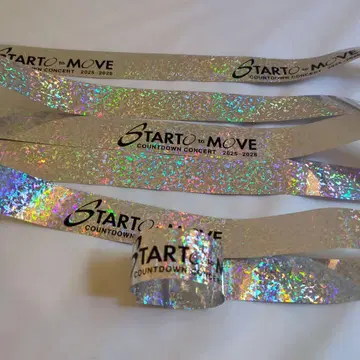 STARTO to MOVE 카운트다운 콘서트 카우콘 은색 테이프