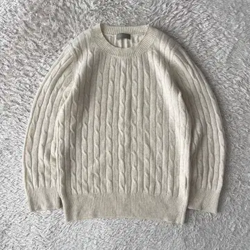 마가렛호웰 새상품급 캐시미어 케이블 니트 2 아이보리