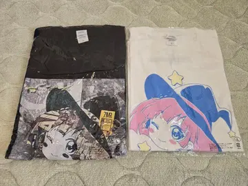 유루유리 캐릭터 T셔츠 2장 세트 L 사이즈