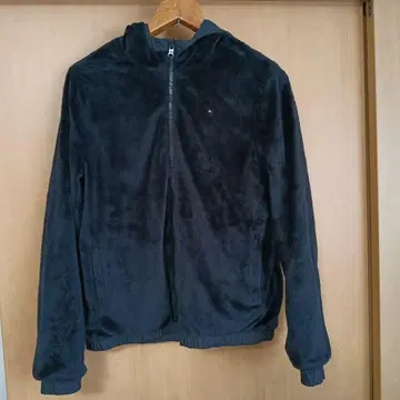 타미힐피거 플리스 리버서블 자켓 블랙