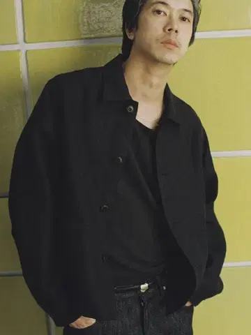 린넨 크롭트 초어 재킷