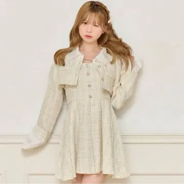 apres jour 트위드 미니 원피스 셋업