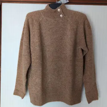 울 블렌드 부클레 니트 L