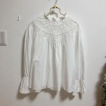 Dot & Stripes CHILD WOMAN 코튼 프릴 블라우스