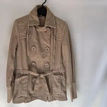 타미힐피거 베이지 트렌치코트 M 보아 이너 포함