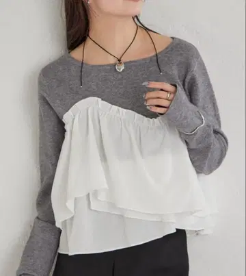 뷔스티에 도킹 니트