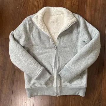 그레이 보아 안감 집업 자켓 M