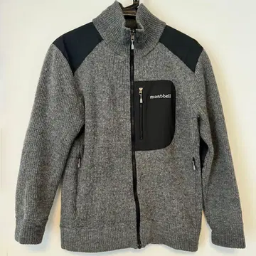 mont-bell 니트 자켓 그레이/블랙