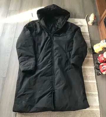 h&m 벤치 코트 블랙 흑먹색 L 사이즈