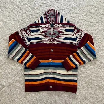 BIGLIDUE (빌리두에) 멀티 컬러 니트 가디건 네이티브 무늬