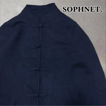 SOPHNET. KUNG FU KNIT 네이비 울 XL 명작