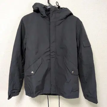 나노 유니버스 블랙 후드 부착 마운틴 후드티