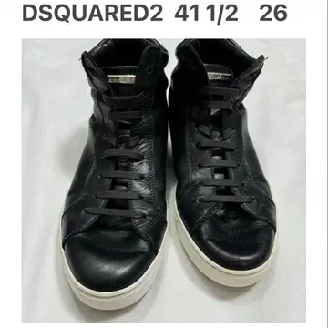 디스퀘어드 하이컷 스니커즈 41 1/2 26cm D2 가죽