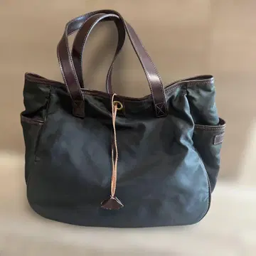 J&M Davidson 나일론x가죽 토트백