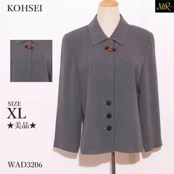 KOHSEI 자켓 아우터 긴팔 무지 핀스트라이프 포멀