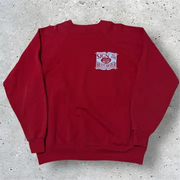 Hanes 빨간색 맨투맨 XL 90s