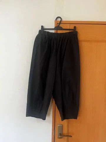 HUIS 엔슈 직물 버프 크로스 벌룬 팬츠