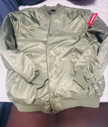 에 가짱 Ega-chan MA-1 플라이트 자켓 올리브 그린