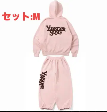 YOUNGER SONG 핑크 셋업 M