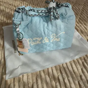 PAUL&JOE 체인 토트백 블루