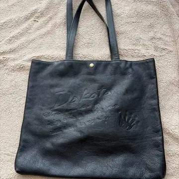 Dakota 블랙 가죽 토트백